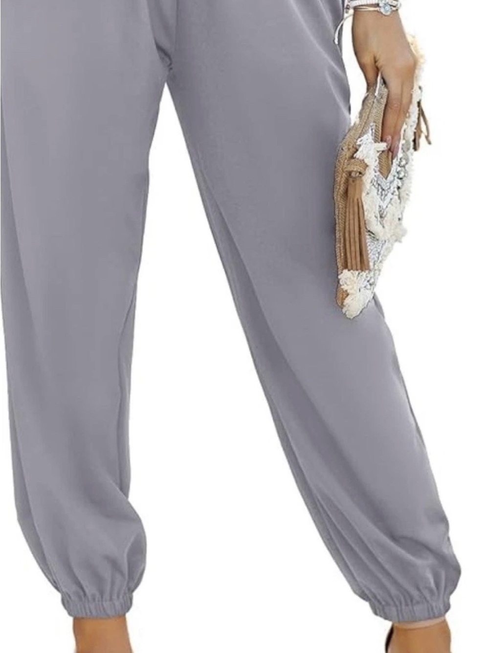 Light Gray Women's Casual business casual/Jogger Pants